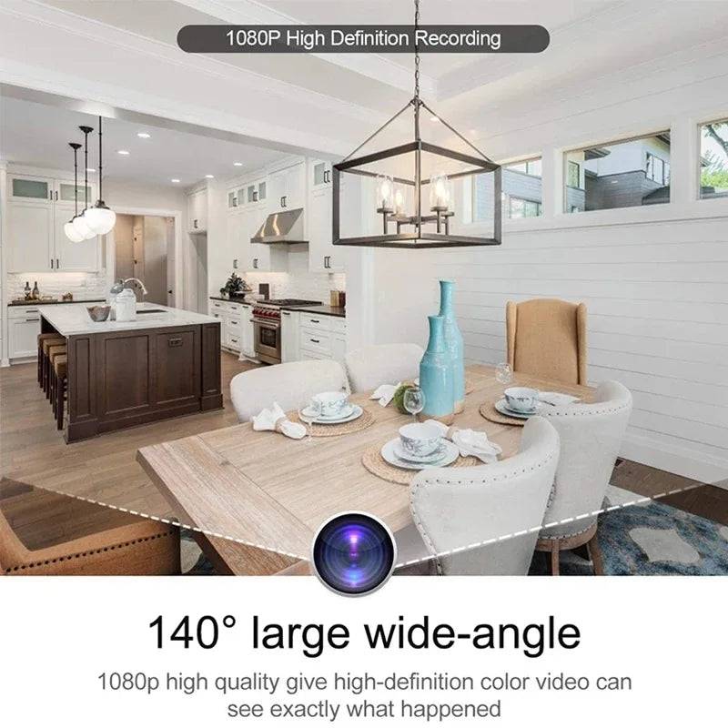 Wifi Mini Clock Camera Remote Viewing With Night Vision 1080P